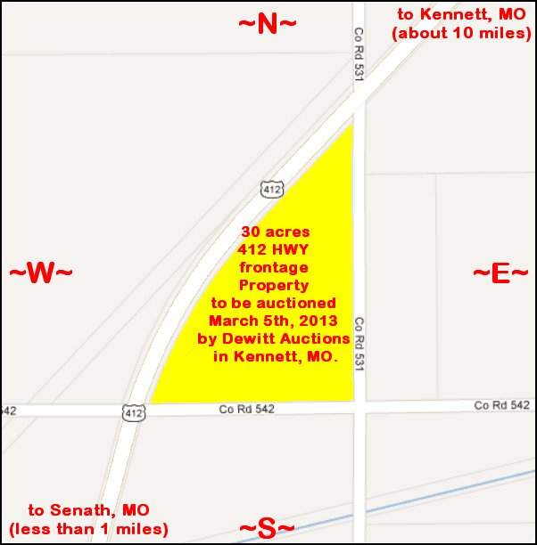 Map 2 of land for sale in Missouri