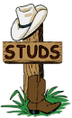 Cowboy Western Studs Sign